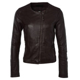 Women's Classic Black Leather Jacket