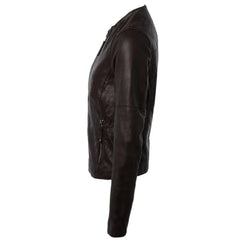 Women's Classic Black Leather Jacket