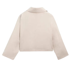 Women's Cropped Utility Jacket – Ivory