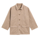 Women's Oversized Utility Jacket – Beige