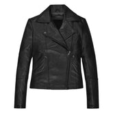 Women’s Slim Fit Black Leather Jacket