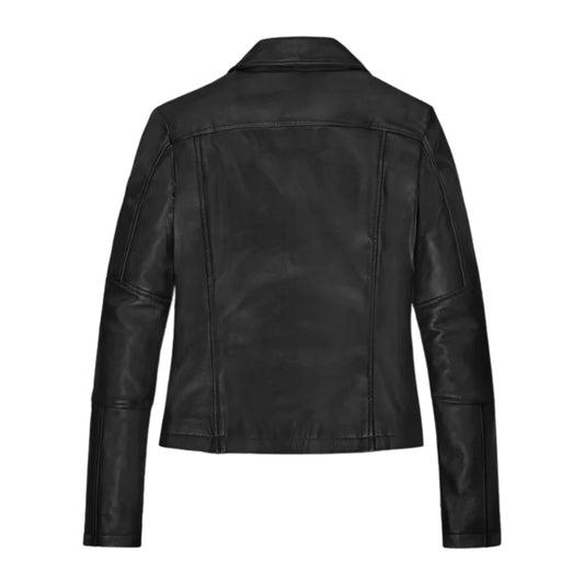 Women’s Slim Fit Black Leather Jacket
