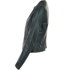 Women's Teal Leather Jacket