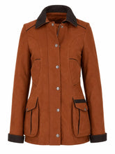 Women's Brown Suede Utility Jacket Front