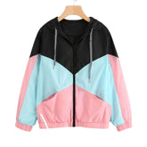 Women's Color block Windbreaker Jacket