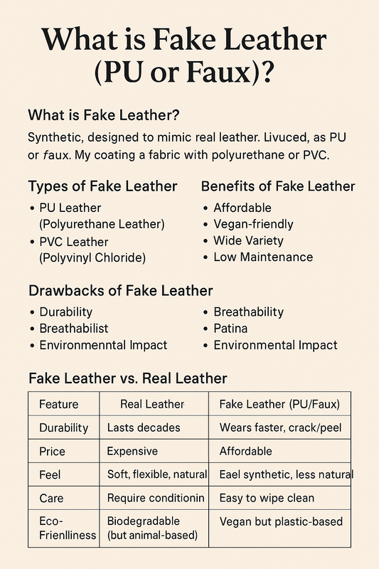 What is Fake Leather (PU or Faux)