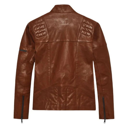 Authentic Brown Leather Jacket for Men