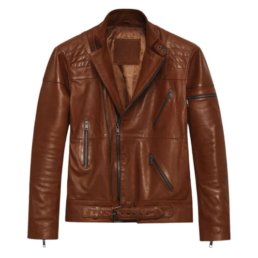 Authentic Brown Leather Jacket for Men