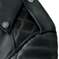 Charlotte Burnt Charcoal Leather Jacket