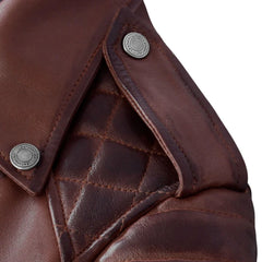 Charlotte Burnt Maroon Leather Jacket