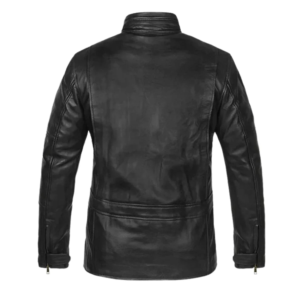 Classic Black Leather Jacket for Men