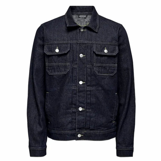 Dark Blue Denim Jacket for Men