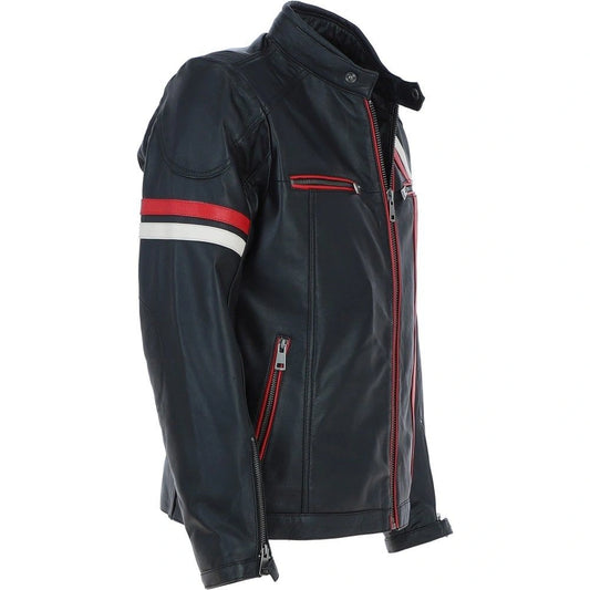 Men Berlin Biker Leather Jacket 
