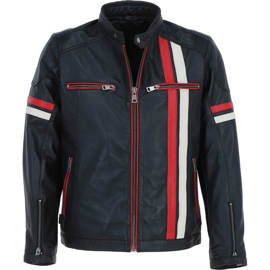 Men Berlin Biker Leather Jacket 