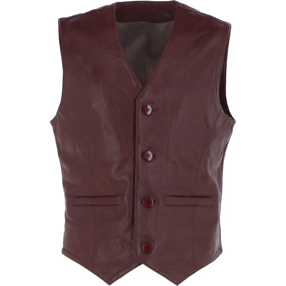 Men Borduex HandMade Leather Vest 