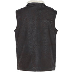 Men's Brown HandMade Genuine leather Vest