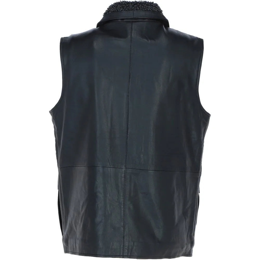 Men Classic Black Handmade Leather Jacket