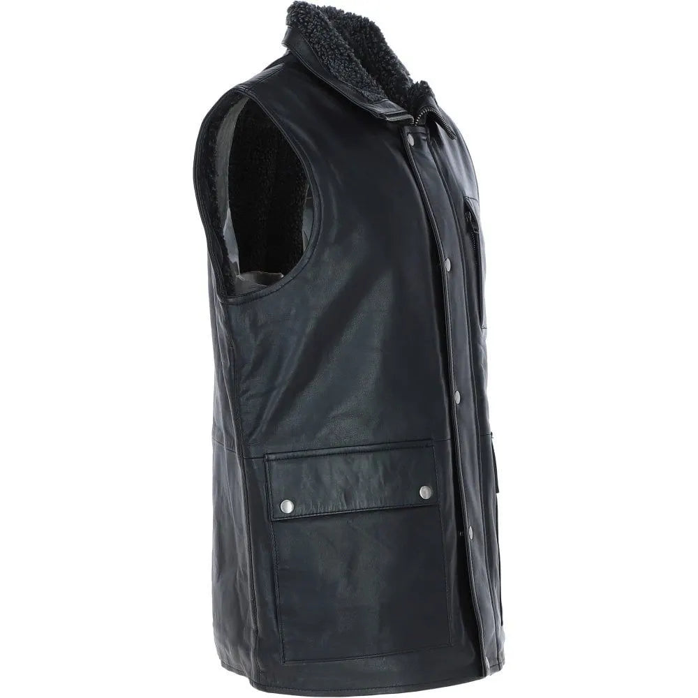 Men Classic Black Handmade Leather Jacket