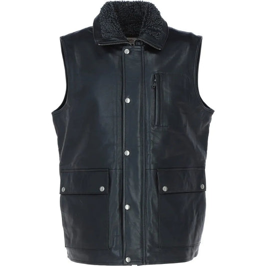 Men Classic Black Handmade Leather Jacket
