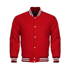 Men Classic Red Varsity Jacket
