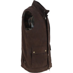 Men Gilet Brown Nubuck Vest