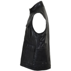 Men Handmade Leather Eight Pocket Vest 