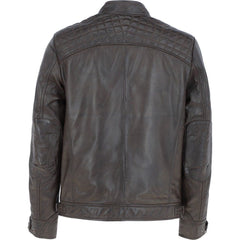 Men Nevada Leather Biker Jacket 
