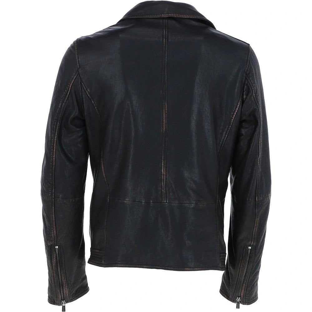 Men Roadster Leather Biker Jacket 