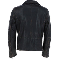 Men Roadster Leather Biker Jacket 