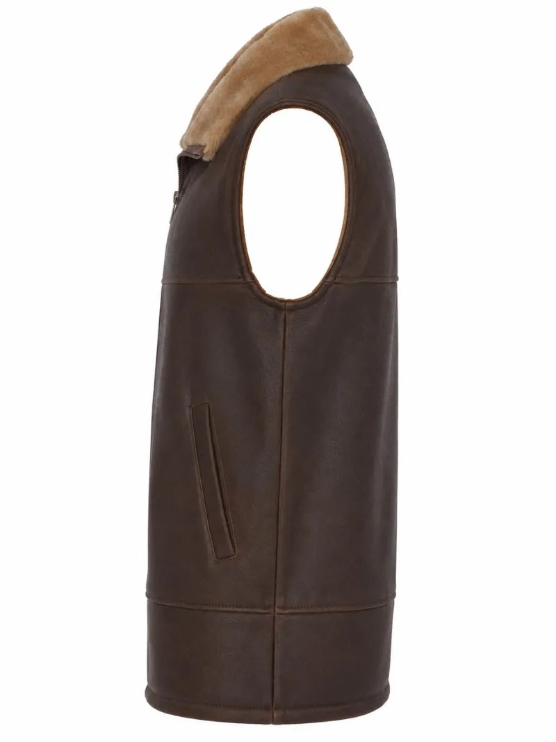 Men's Antique Brown Handmade Leather Vest