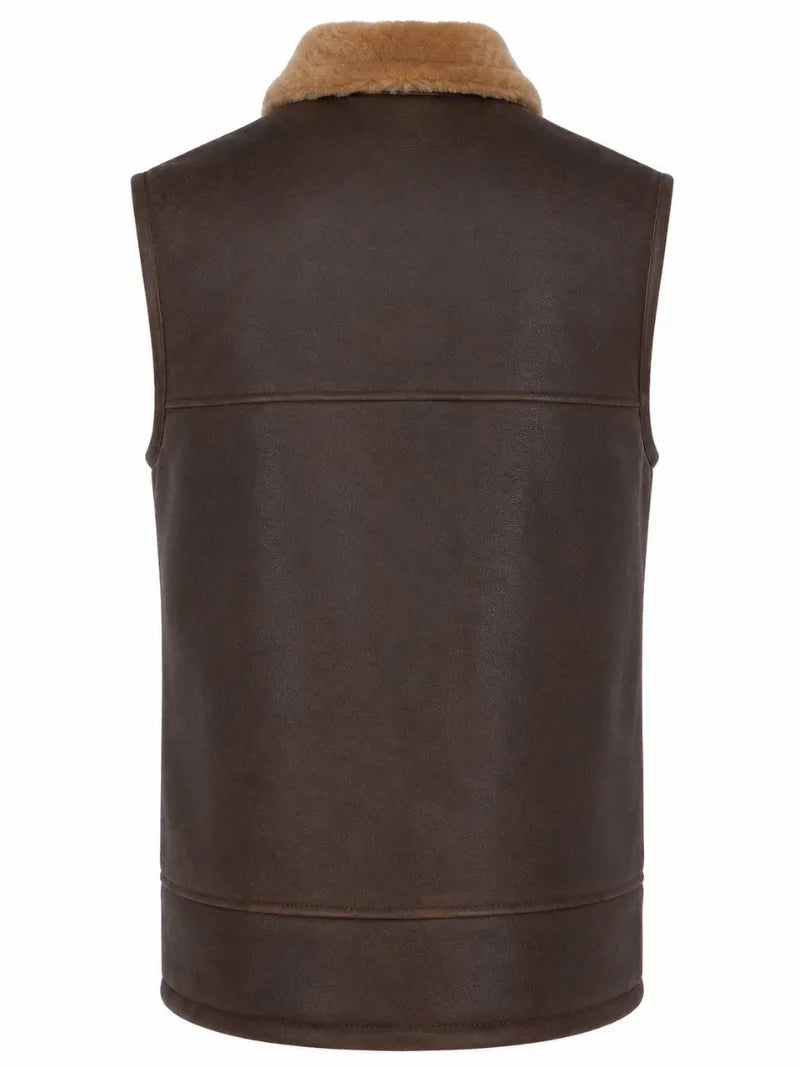 Men's Antique Brown Handmade Leather Vest