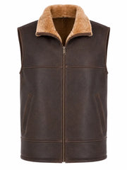 Men's Antique Brown Handmade Leather Vest