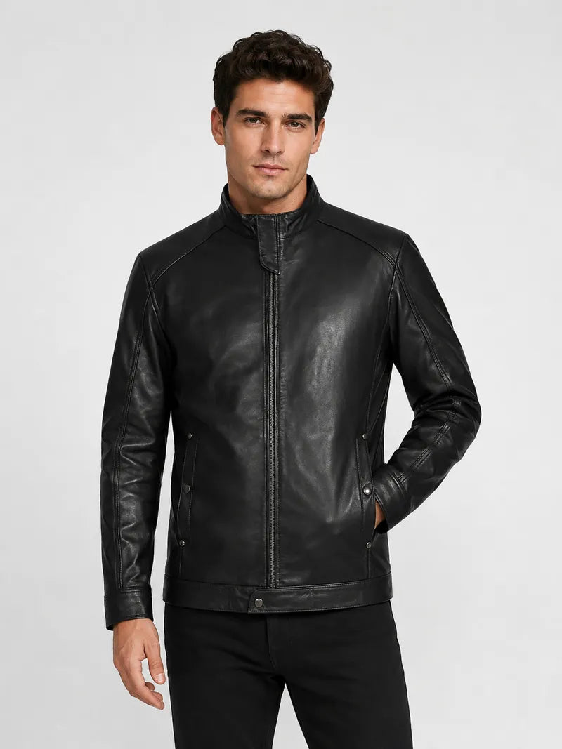 Men’s Band Collar Jacket Full 