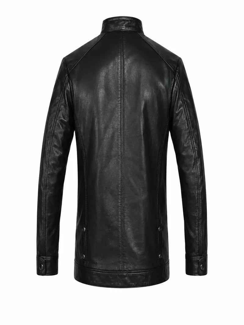 Men’s Band Collar Jacket Back 