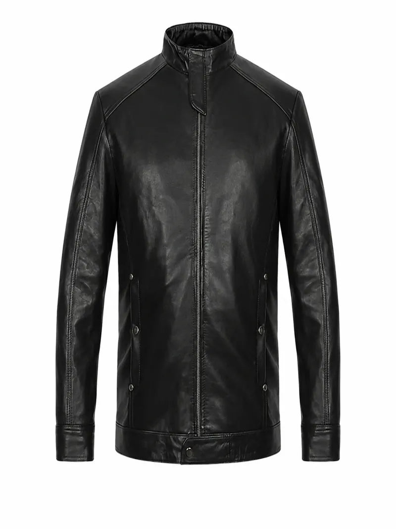 Men’s Band Collar Jacket Front 
