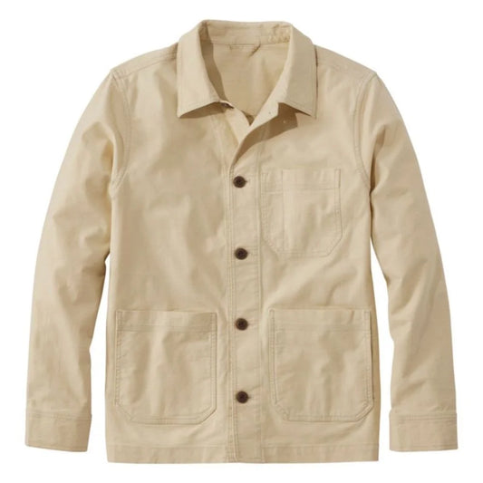 Men’s Beige Cotton Field Jacket