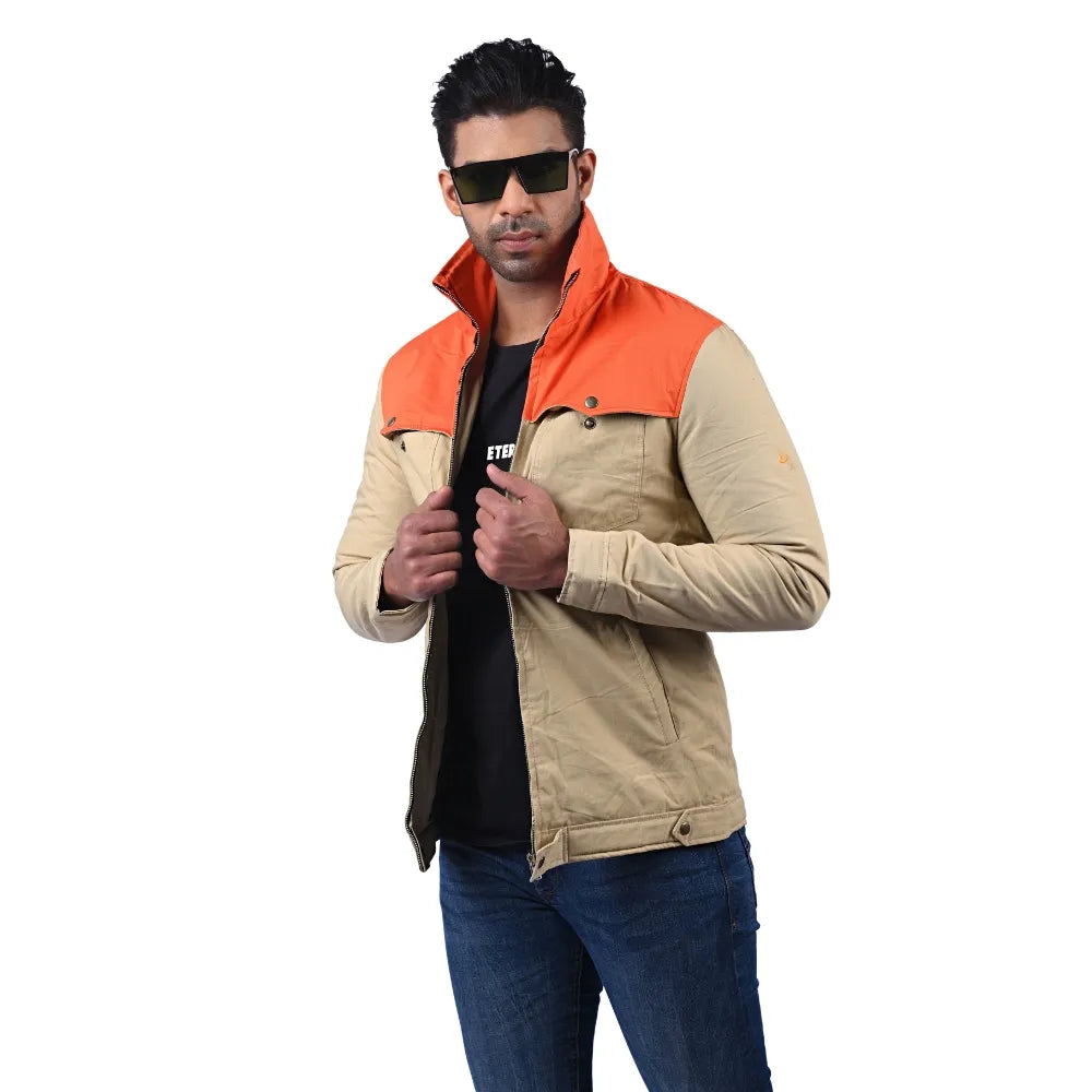 Men’s Beige Cotton Jacket