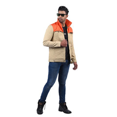 Men’s Beige Cotton Jacket