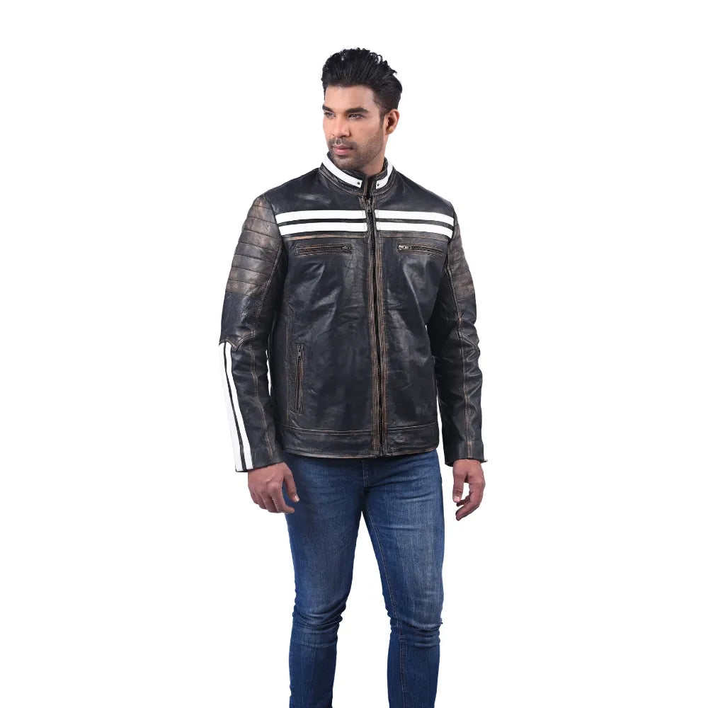 Men’s Black Apex Leather Jacket