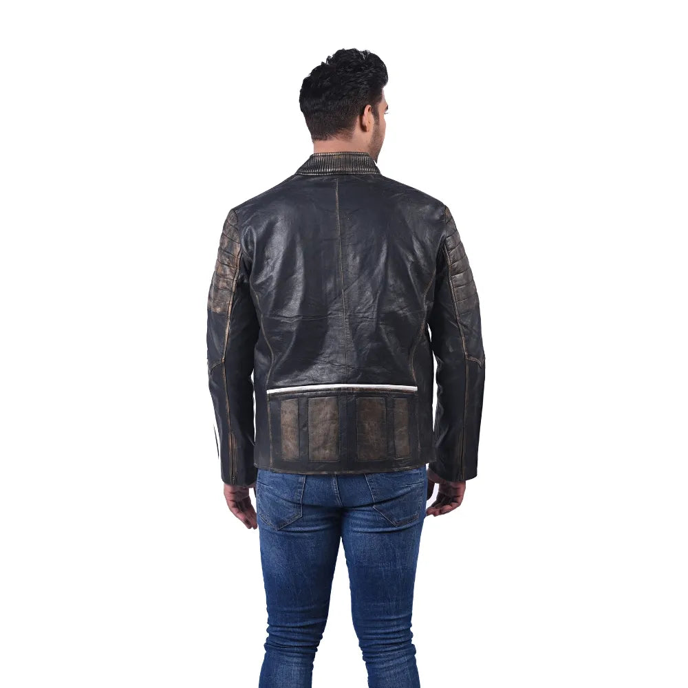 Men’s Black Apex Leather Jacket