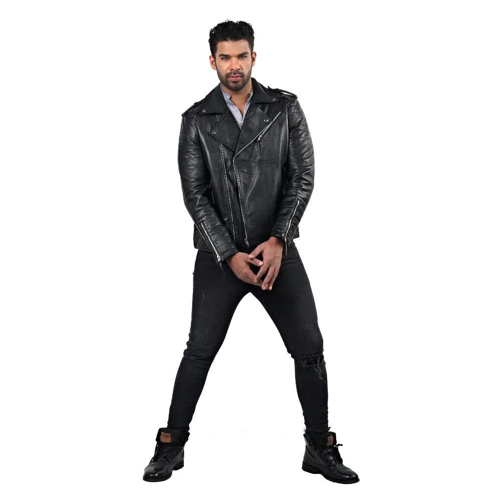 Men’s Black Arixon Leather Jacket