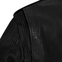 Men’s Black Asymmetrical Leather Jacket