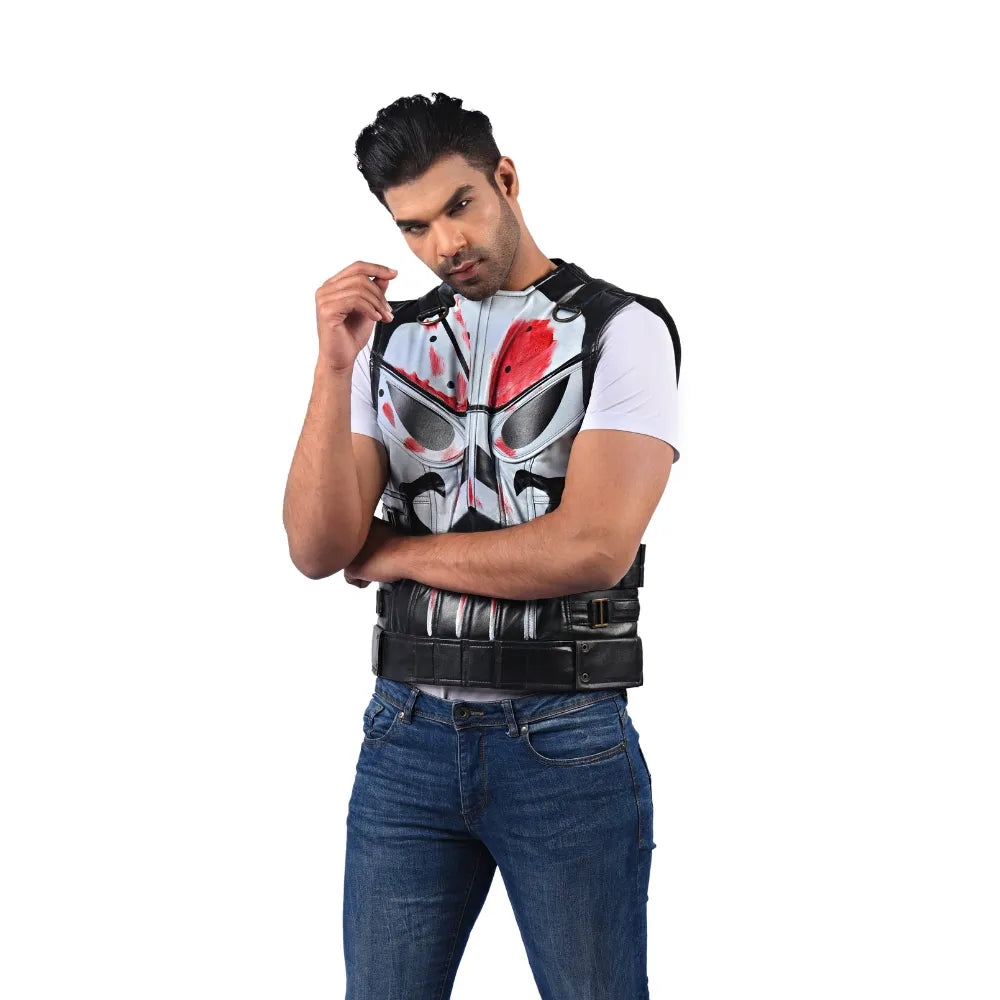 Men’s Black Coreguard Leather Vest