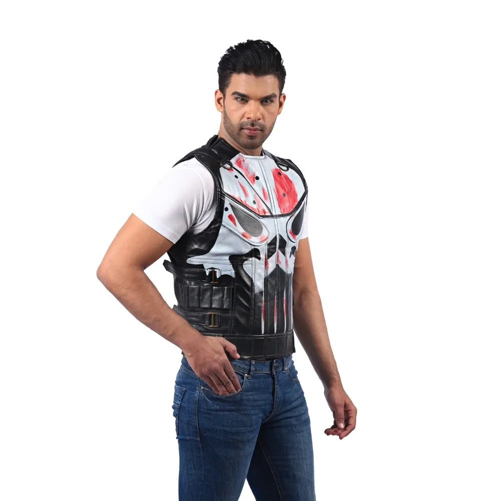 Men’s Black Coreguard Leather Vest