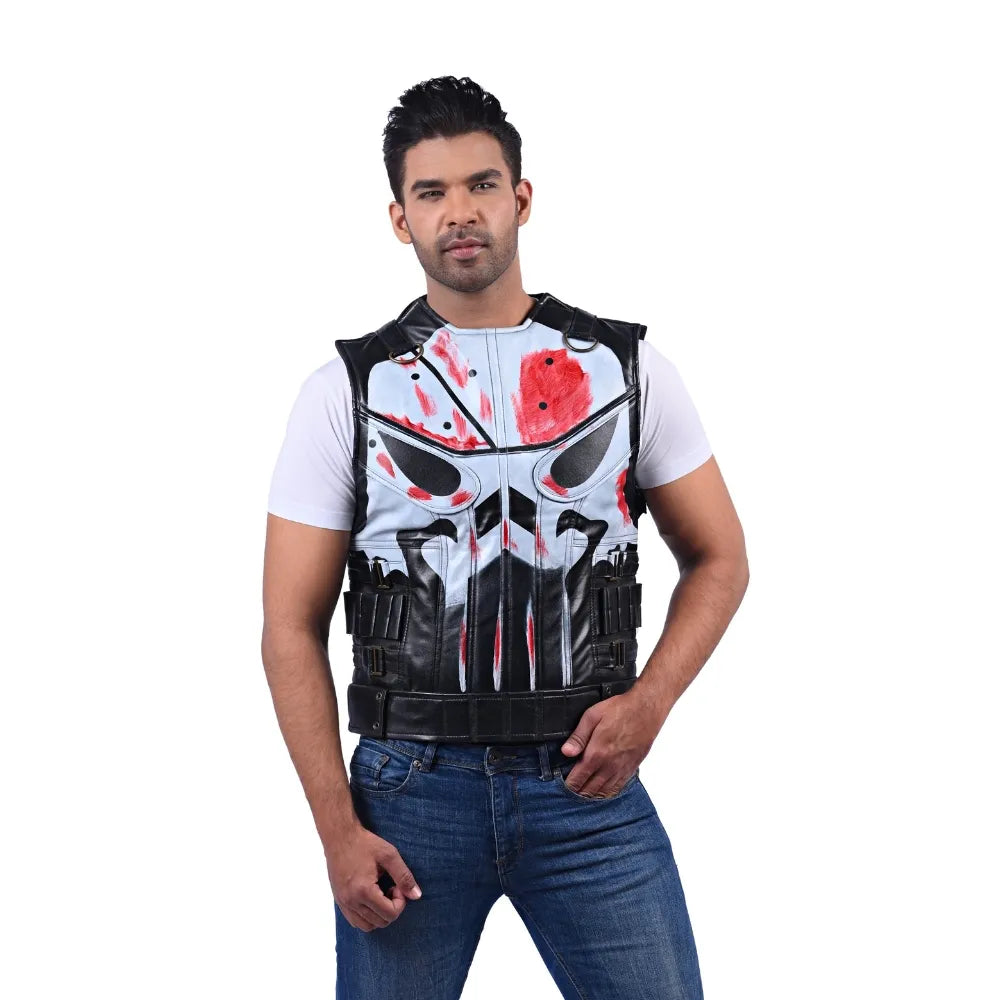 Men’s Black Coreguard Leather Vest