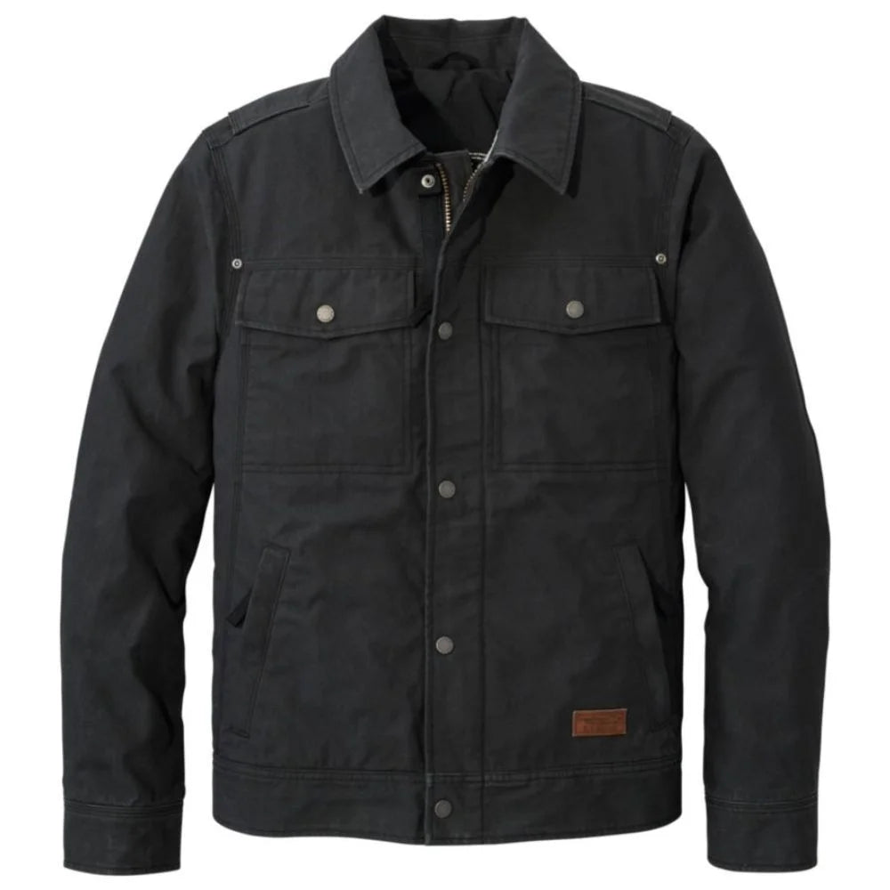 Men’s Black Cotton Trucker Jacket