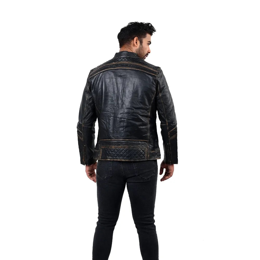 Men’s Black Durvex Leather Jacket