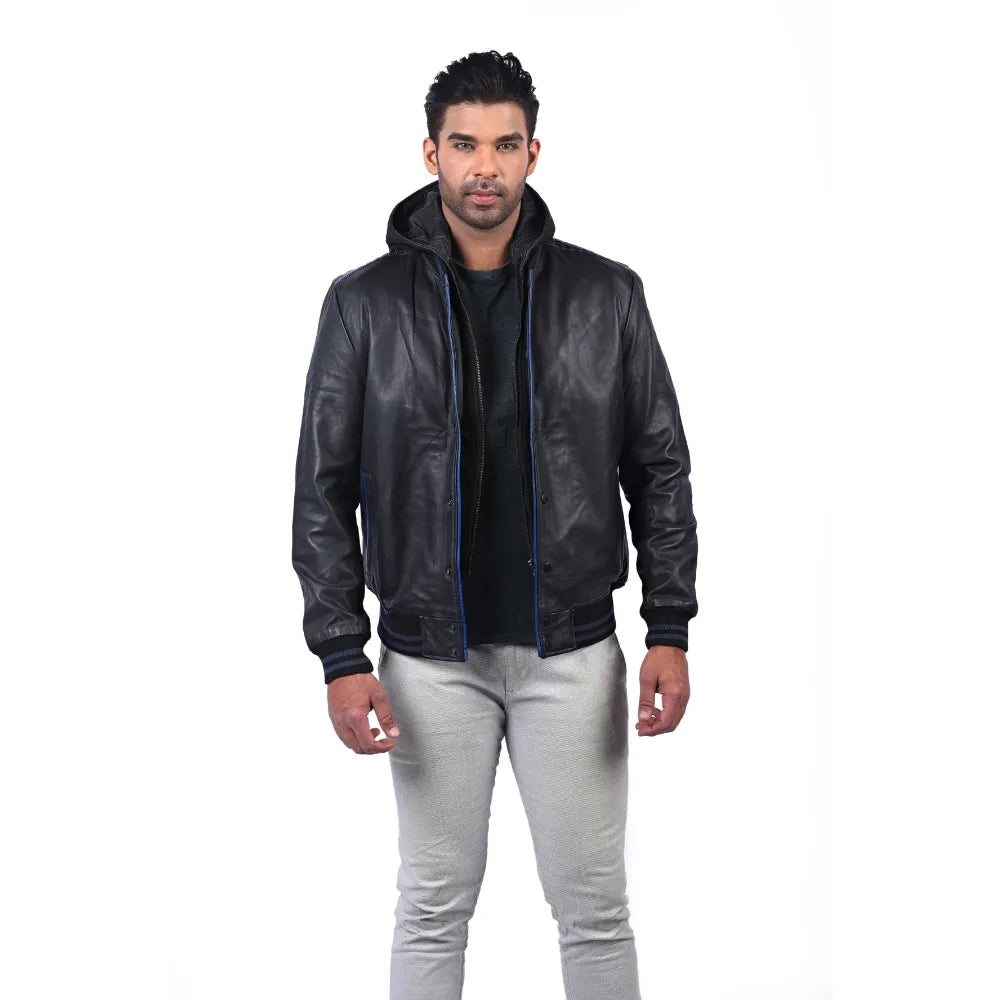 Men’s Black Havor Leather Jacket