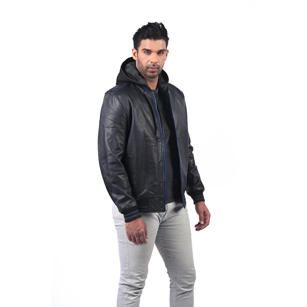 Men’s Black Havor Leather Jacket