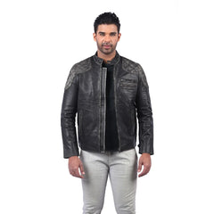 Men’s Black Heritage Leather Jacket